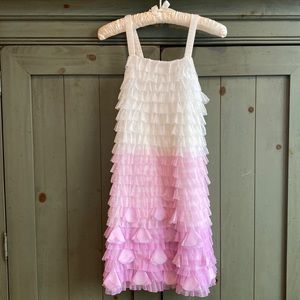 Ombre Tulle Ruffle Dress